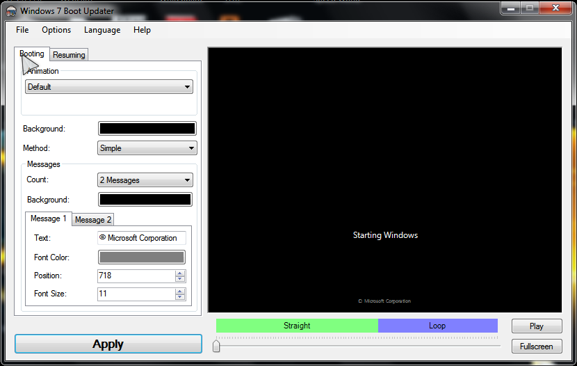 SOLUTION for changing Windows 7 Boot Screen